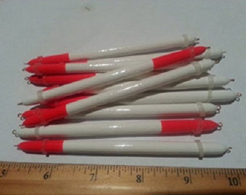 12 balsa wood "pencil style" quill fishing fl…