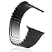 MoKo Apple Watch Band [with Custom Butterfly Closure, Double Button Clasp] Stainless Steel Replacement Link Bracelet for 38mm All Models – Black (Not Fit iWatch 42mm Version 2015)