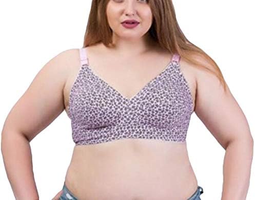 Spirio Women Print Plus Size Full Coverage Wirefree Cotton Everyday Bra