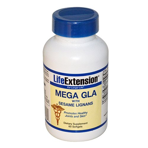 Life Extension Mega Gla with Sesame Soft Gels, 60 Count