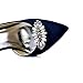 ELEGANTPARK AW Women's Leaf Design Rhinestones Crystal Clutch Dress Hat Shoe Clips Silver 2 Pcs