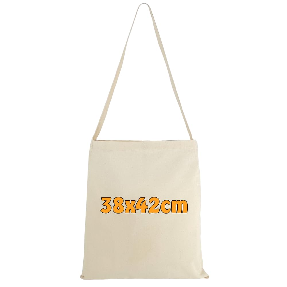 Natural Cotton Tote Bag Plain With one Long Handles 38 x 42 Pack of 25