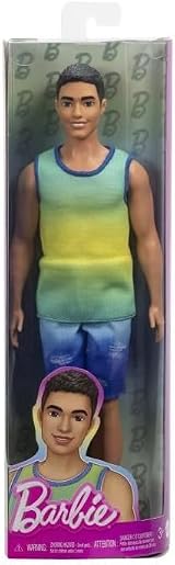 Barbie Ken Fashionistas Doll 236 with Black Hair Blue Green Ombre Tank view 4