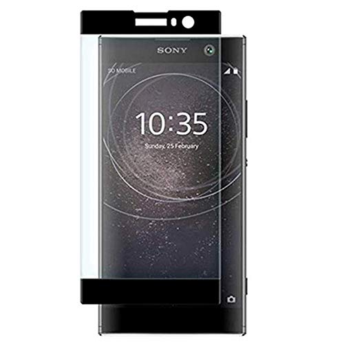 Sony Xperia XA2 Screen Protector Tempered Glass, [2pack] [Full Coverage] [Easy Installation] Premium Tempered Glass Screen Protector Sony Xperia XA2 (Black)