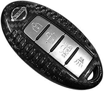 Deluxe Real Carbon Fiber Remote Keyless Key Cover Case Shell for Nissan infiniti