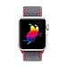 Yunsea For Apple Watch Band, New Nylon Sport Loop, with Hook and Loop Fastener, Adjustable Closure Wrist Strap, Replacement Band for iwatch, 42mm, Electric Pink