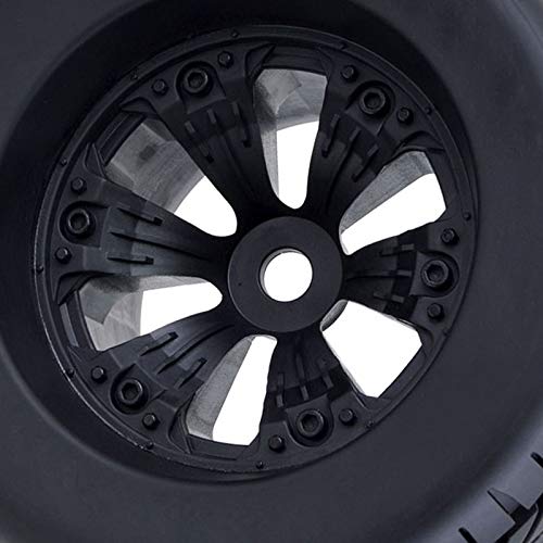 Cuasting 4 StüCk 165Mm Felge und Reifen für 1/8 LKW HSP HPI E-MAXX E-Revo ZD Racing RC Auto Zubeh?R – Bild 7