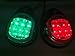 MARINE BOAT SS304 GREEN STARBOARD RED PORT LED NAVIGATION LIGHT SIDE MOUNT