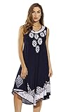 Riviera Sun Dress / Dresses for Women,Navy / White,2X