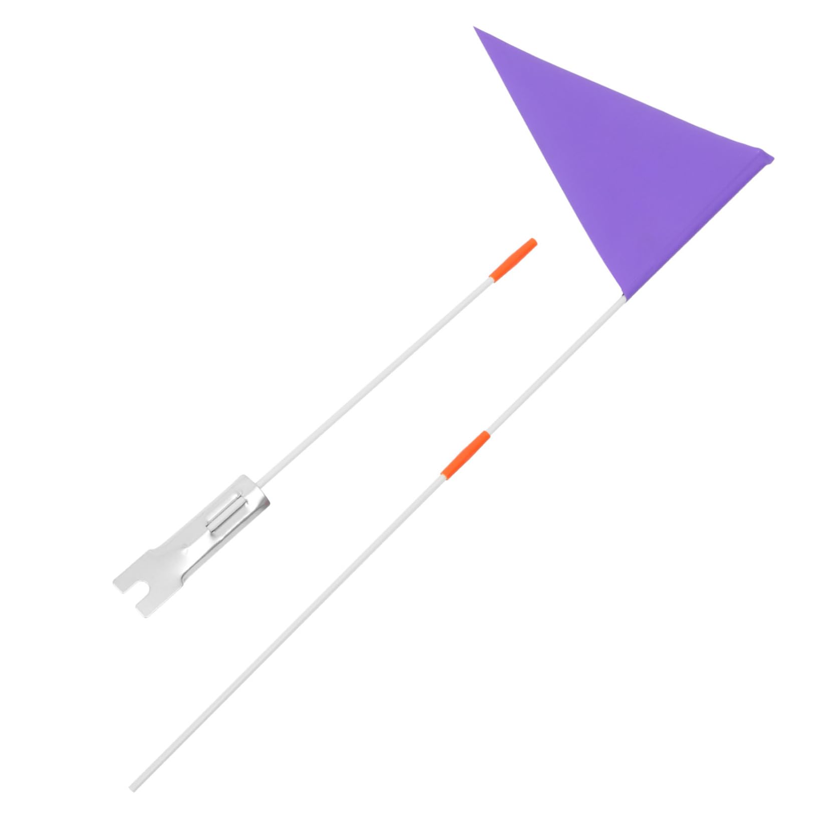 Kids Bike Safety Flag with Fiberglass Pole Purple Bicycle Flag for Outdoor Cycling Easy to Install and Remove