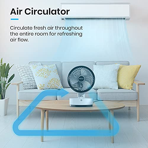 Pro Breeze Personal Table Fan with Remote Control, 8” Desk Fan