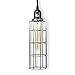 Rustic State Industrial Design Elongated Metal Wire Cage Lamp Guard by Artifact Design for DIY Wall Lighting Oil Rubbed Finish