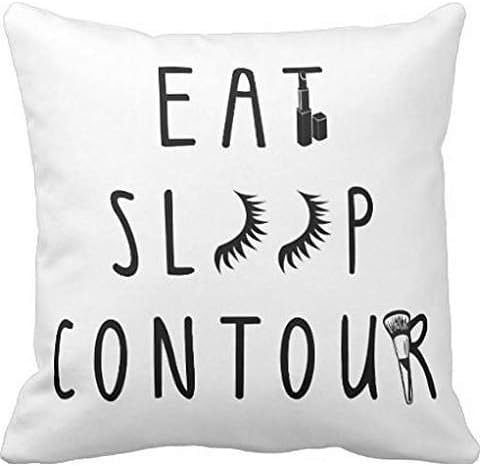 trendy eat sleep contour classy Pillow case 16*16
