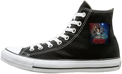 Stranger Things Canvas Shoes Sneakers Slip On Shoes Black