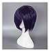 Kadiya Short Purple Synthetic Hair Anime Cosplay Wigs Synthetic Hair