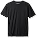 Duofold Boys' Big Double Dry Short Sleeve Tee, Black, Medium