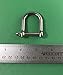 US STAINLESS Stainless Steel 316 Wide D Shackle 5.5mm (7/32