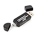 YBFQ Micro USB OTG to USB 2.0 Adapter; SD/Micro SD Card Reader with Standard USB Male & Micro USB Male Connector for Smartphones/Tablets with OTG Function (2.0)