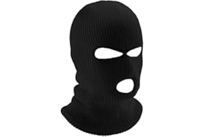 CT COTIM COYIN 3-Hole Warm Full Face Mask Cover Ski Mask Winter Balaclava Cap Knitted for Outdoor Sports