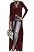 Aifer Women Sexy Long Sleeve Open Front Split Maxi Dress Tunic Tops