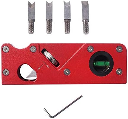 HOZOE Chamfer Airplane for Wooden,Woodworking Hand Planer for Fast Edge Planing and radian Nook Airplane Trimming,4 siaeTypes of Cutter Heads,Woodworking Instruments for Skilled Woodworkers and Novices