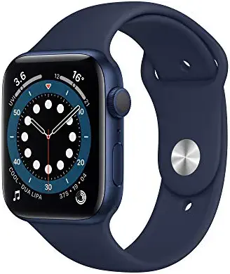 New Apple Watch Series 6 (GPS, 44mm) - Blue Aluminium Case with Deep Navy Sport Band