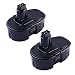 ENERMALL 2 Pack 18V 3.0Ah Ni-Mh Replacement Cordless Power Tool Battery for Dewalt XRP DC9096 DC9098 DC9099 DW9095 DW9096 DW9098 DW9099 DE9039 DE9095 DE9096 DE9098 DE9503 primary