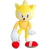 Modern Super Sonic Collector Large Plush | Highly Detailed &amp; Embroidered Sonic Toy | Perfect for Kids Or Collectors | Features Iconic Pose &amp; Modern Style | 12" Plush Figure for Play Or Display
