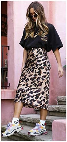Leopard Print High Waist Autumn Skirts Womens Fashion A-Line Loose Sexy Women Skirt Streetwear Casual Lad