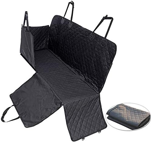 Raku ペットドライブシート 車用ペットシート カーシートカバー 防水 滑り止め 犬ドライブ マット 4way 犬 車 シート ドライブボックス 大中小型車 全種犬用猫用 後部座席用 車載カバー 超大 飛び出し防止フック付き 犬散歩 旅行 取り付け簡単 完売 トランク用 ペット