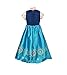 Cokos Box Girls Princess Birthday Party Dress Costume 7 to 8 Years, Blue