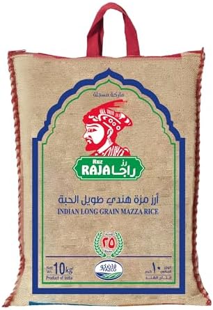 Raja Rice Merchant سعر ارز مزة كريمي فاخر طويل الحبة من راجا، 10 كغم فى السعودية | بواسطة ...