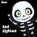 Sunlit Cute Inflatable Baby Skeleton Yard Decoration 3.5 feet Black Air Blown with Blower and Adapter, Lighted for Home Yard Garden Indoor Porch Outdoor Decoration Halloween Party, Trick or Treat Nigh