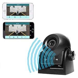 Auto achteruitrijcamera WiFi magnetische camera waterdicht IP68 backup autocamera met intelligente app compatibel met…