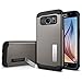 Spigen Slim Armor Galaxy S6 Case with Air Cushion Technology and Kickstand for Galaxy S6 2015 - Gunmetal