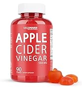 VEGEPOWER Apple Cider Vinegar Gummies with The Mother-Highest Potency 1000 Mg Acv Vitamin Gummy f...