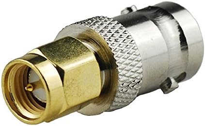 LINGLING ONE 2Pack BNC Female Jack To SMA Male Plug Straight Coax RF Adapter Connectors