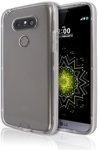 G5 Clear Bumper Case [Dual Layer] [Slim Fit] Hybrid Rubber Soft TPU PC Back Cover Rugged Metallic Ergonomic Cell Phone Mobile Carrying Jelly Metal Lightweight LG G 5 (Silver)
