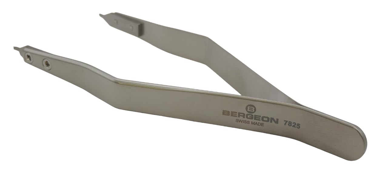 Bergeon 7825 Stainless Steel Ergonomic Watchmaker Spring Bar Pin Pliers