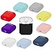 Compatible Airpods Case, Protective Ultra-Thin Soft Silicone Shockproof Non-Slip Protection Accessories Cover Case for Apple Airpods 2 & 1 Charging Case - Light Blue