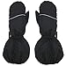 Kids Waterproof Ski Snowboard Cold Weather Winter Gloves mittens with 3M Thinsulate for boys girls (Black, 8-11 yrs)