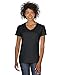 Gildan Heavy Cotton™ Ladies' 5.3 oz. V-Neck T-Shirt, Medium, WHITE