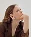 Luxury Letter G Pearl Initial Stud Earrings Drop Statement Earrings for Women Girls (A)