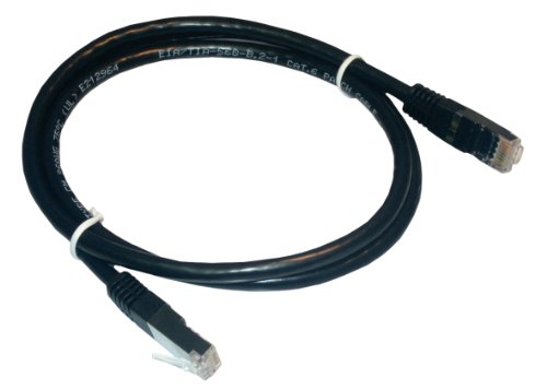 MCL Tikoo 2m Cat 5e F/UTP - Cable de Red (2 m, Cat5e, F/UTP (FTP), RJ-45, RJ-45, Negro)