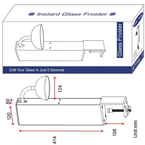 INNOVECO Glass Chiller CO2 Glass Froster for Cups and Glasses
