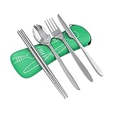 Roaming Cooking Reusable Travel Utensils with Case