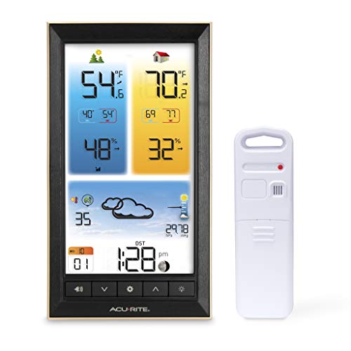 image for AcuRite 01201M Vertical Wireless Color Weather Station with Indoor/Out