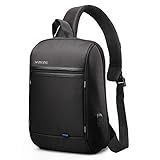 Sling Laptop Bag,Slim Anti Theft Single Shoulder 13-Inch Sling Backpack Waterproof Coss-Body Urban Travel Backpack with USB Charging Port