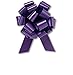 Purple Flora Satin 5.5 Inch Wide Pull String Bows - 20 Loops 10/pkg