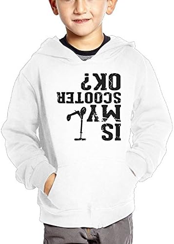 Is My Scooter OK Black Cotton Pullover Hoodie Sweatshirts For Unisex Kids Hoody